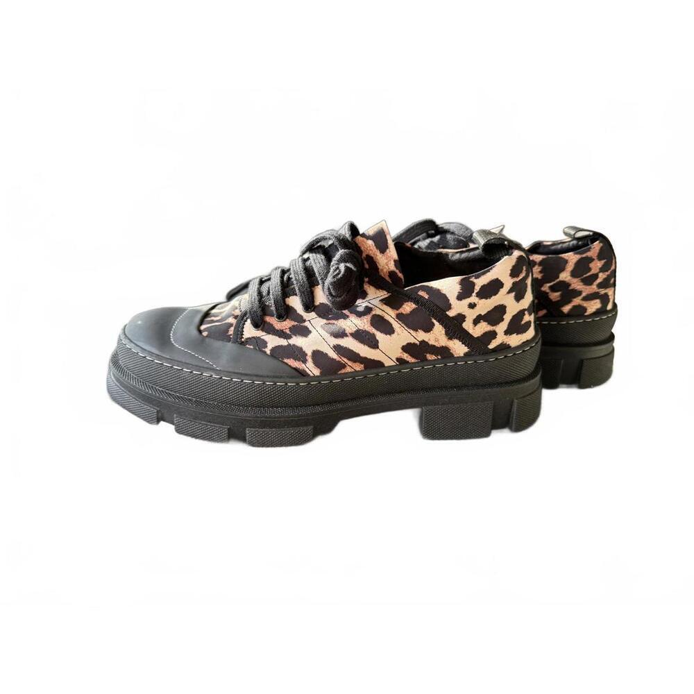 New Ganni Leopard Print Women's Sneakers, EU 40
